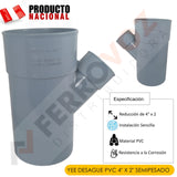 YEE DESAGUE PVC 4" X 2" SEMIPESADO