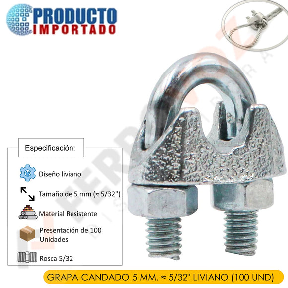 GRAPA CANDADO  5 MM. ≈ 5/32