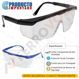 LENTES SEGURIDAD CLASICO TRANSPARENTE