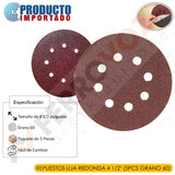 REPUESTOS LIJA REDONDA 4 1/2" (5PCS GRANO 60)