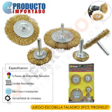 JUEGO ESCOBILLA TALADRO 5PCS "PROFIELD"