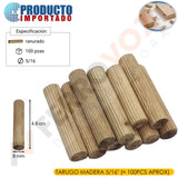 TARUGO MADERA 5/16" (≈ 100PCS APROX)