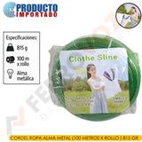CORDEL ROPA ALMA METAL  (100 METROS X ROLLO ) 815 GR