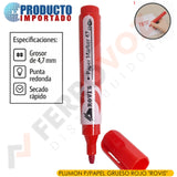 PLUMON P/PAPEL GRUESO ROJO "ROVIS"