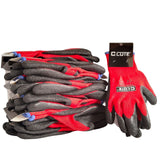PACK GUANTES ANTICORTE TALLA M "CLUTE"(12 PARES) ROJO