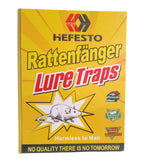 TRAMPA PEGA RATA LIBRO AMARILLO "HEFESTO" 21.2 CM X 16.2 CM