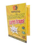 TRAMPA PEGA RATA LIBRO AMARILLO "HEFESTO" 21.2 CM X 16.2 CM