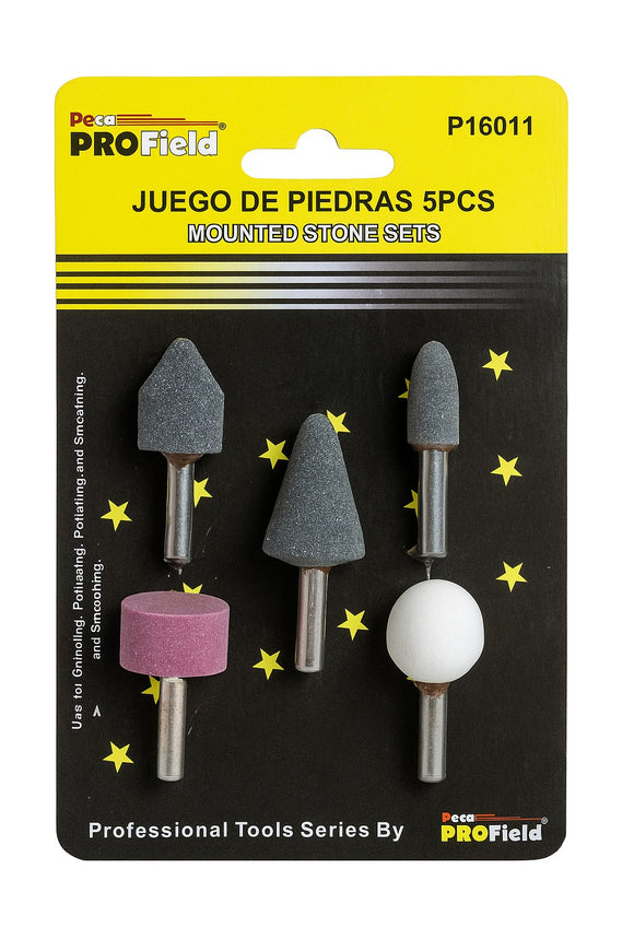 JUEGO PIEDRAS ESMERIL 5 PIEZAS 