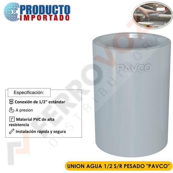 UNION AGUA 1/2 S/R PESADO 