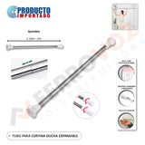 TUBO PARA CORTINA DUCHA EXPANDIBLE 1.10mt - 2mt