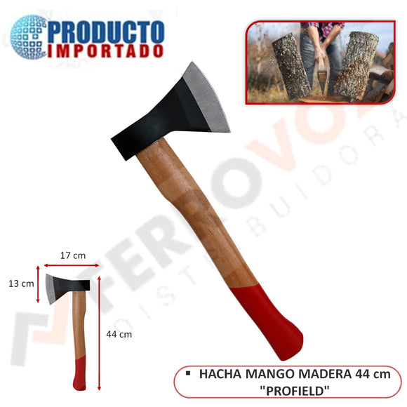 HACHA MANGO MADERA 44 cm 