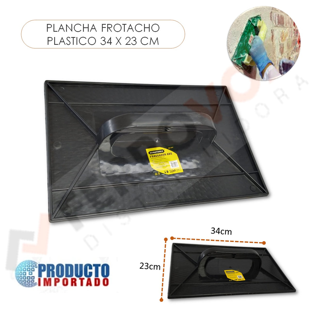 PLANCHA FROTACHO PLASTICO 34 X 23 CM – FERROVOZ IMPORT