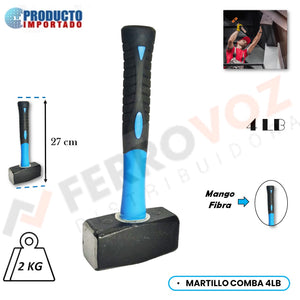 MARTILLO COMBA 4 LB  M/ FIBRA