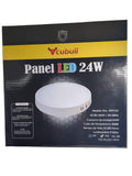 PANEL LED VISIBLE 24W REDONDO AMBAR