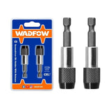 SET ADAPTADOR PUNTILLA 1/4"( 2 PCS ) MAGNETICO C/SEGURO  "WADFOW"