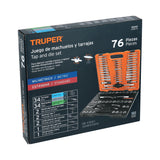 JUEGO DE 76 PIEZAS DE MACHUELOS Y TARRAJAS, TRUPER