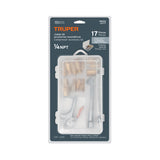JUEGO DE 17 ACCESORIOS NEUMÁTICOS, CUERDA 1/4' NPT, TRUPER
