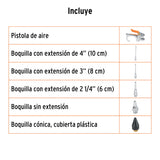 JUEGO DE PISTOLA SOPLETEADORA CON 5 BOQUILLAS, TRUPER