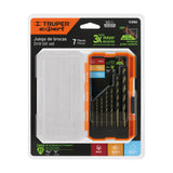 JUEGO DE 7 BROCAS HSS PARA METAL EN ESTUCHE, TRUPER EXPERT
