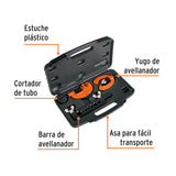 JUEGO DE AVELLANADOR Y CORTADOR DE TUBO, TRUPER