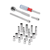 JUEGO DE 20 HERRAMIENTAS CUADRO 1/4' MM PARA MECÁNICO