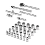 JUEGO DE 36 HERRAMIENTAS CUADRO 3/8' STD Y MM PARA MECÁNICO