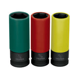 JUEGO 3 DADOS LARGOS 1/2' IMPACTO PROTECCIÓN PLÁSTICA 6P STD