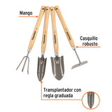 JUEGO DE 4 HERRAMIENTAS PARA JARDÍN, MANGO 12-1/4', TRUPER