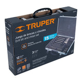 JUEGO DE 15 BROCAS Y CINCELES SDS PLUS EN ESTUCHE, TRUPER
