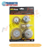 JUEGO ESCOBILLA TALADRO 5PCS "PROFIELD"
