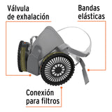 KIT RESPIRADOR PROFESIONAL CON CARTUCHOS MULTIGAS, TRUPER