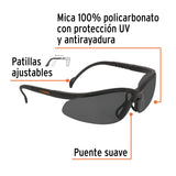 LENTES DE SEGURIDAD GRISES, TRUPER VISION