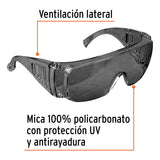 LENTES DE SEGURIDAD GRISES, TRUPER SAFE