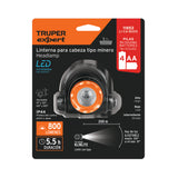 LINTERNA DE MINERO LED 800 LM, DE 4 PILAS AA, TRUPER EXPERT