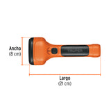 LINTERNA PLÁSTICA 1 LED 200 LM RECARGABLE, TRUPER