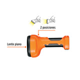 LINTERNA PLÁSTICA 1 LED 150 LM RECARGABLE, TRUPER