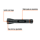 LINTERNA DE ALUMINIO LED CREE 235 LM CON 2 PILAS AA, TRUPER