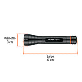 LINTERNA DE ALUMINIO LED CREE 235 LM CON 2 PILAS AA, TRUPER