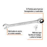 LLAVE COMBINADA CON MATRACA 10 MM X 154 MM LARGO, EXPERT