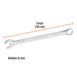 LLAVE COMBINADA EXTRALARGA 16 MM X 240 MM DE LARGO, EXPERT