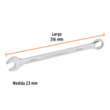 LLAVE COMBINADA EXTRALARGA 23 MM X 316 MM DE LARGO, EXPERT