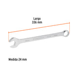 LLAVE COMBINADA EXTRALARGA 24 MM X 336 MM DE LARGO, EXPERT