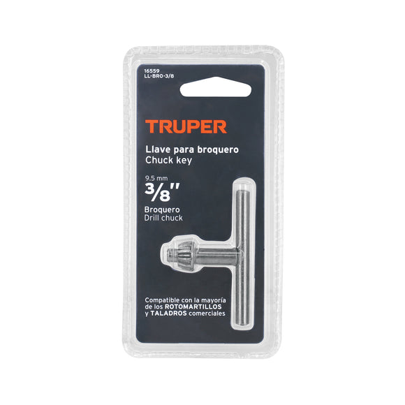 LLAVE PARA BROQUERO DE 3/8', TRUPER