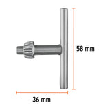 LLAVE PARA BROQUERO DE 3/8', TRUPER