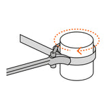 LLAVE DE BANDA DE HULE 1-1/2' A 6-1/2' PARA FILTRO DE ACEITE