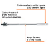 MANGO ARTICULADO CON CUADRO DE 1/2', LARGO 15', TRUPER