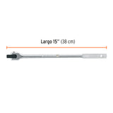 MANGO ARTICULADO CON CUADRO DE 1/2', LARGO 15', TRUPER