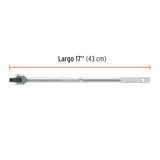 MANGO ARTICULADO CON CUADRO DE 1/2', LARGO 17', TRUPER
