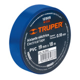 CINTA DE AISLAR DE 18 M X 19 MM, AZUL, TRUPER
