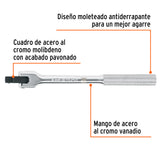 MANGO ARTICULADO DE 7-1/2' X 13 MM PARA DADOS CUADRO 3/8'